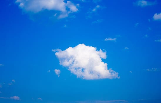 beautiful blue sky background with white clouds