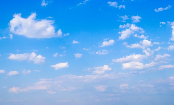 beautiful blue sky background with white clouds