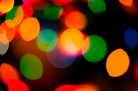 bokeh of christmas lights , abstract background. For your commercial and editorial use.