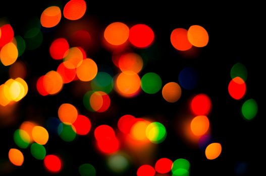 bokeh of christmas lights , abstract background. For your commercial and editorial use.