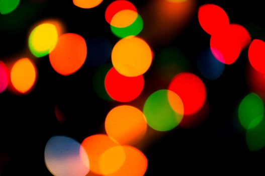 bokeh of christmas lights , abstract background. For your commercial and editorial use.