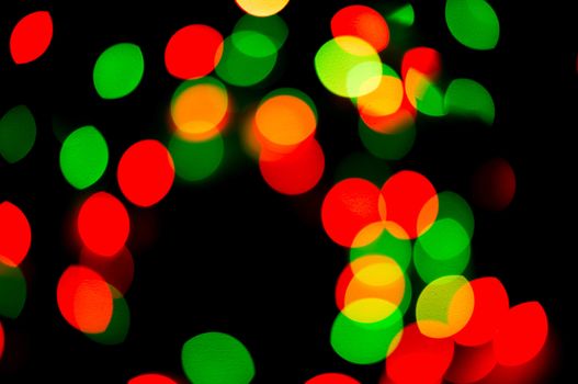 bokeh of christmas lights , abstract background. For your commercial and editorial use.