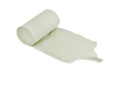 Simple toilet paper on white background. For your commercial and editorial use.