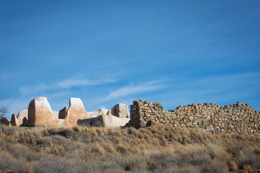Old American Civil War stone fortress in desert