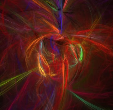 Abstract color pattern of motion neon lights.