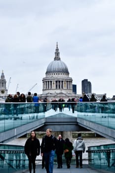 St. Paul's Cathedral, View from Millenium Bridge, London