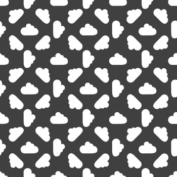 Cloud download application web icon. Seamless pattern.