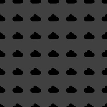 Cloud download application web icon. Seamless pattern.