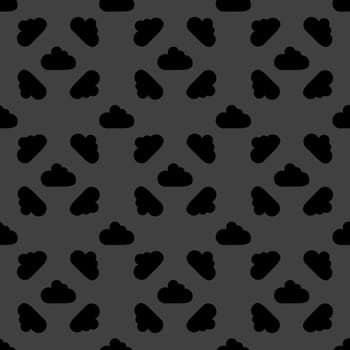 Cloud download application web icon. Seamless pattern.