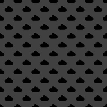 Cloud download application web icon. Seamless pattern.