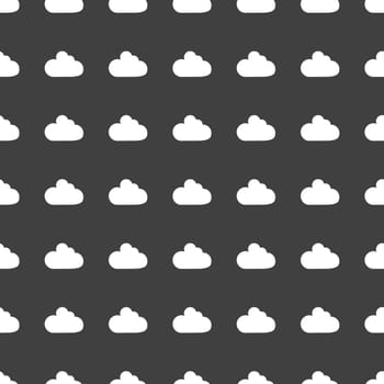 Cloud download application web icon. Seamless pattern.