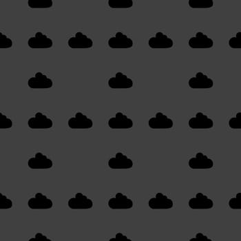 Cloud download application web icon. Seamless pattern.