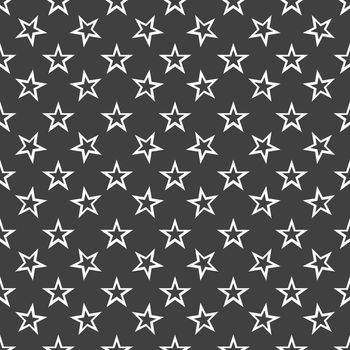 star web icon. flat design. Seamless gray pattern.