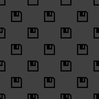 floppy disk web icon. flat design. Seamless pattern.