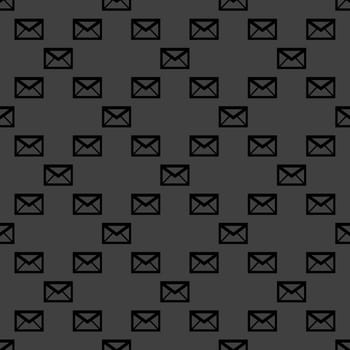 mail envelope web icon. flat design. Seamless pattern.