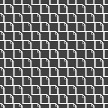 blank paper web icon. flat design. Seamless pattern.