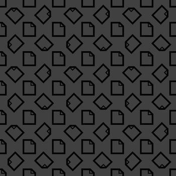 blank paper web icon. flat design. Seamless pattern.