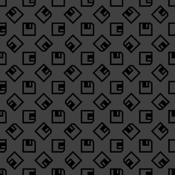 floppy disk web icon. flat design. Seamless pattern.