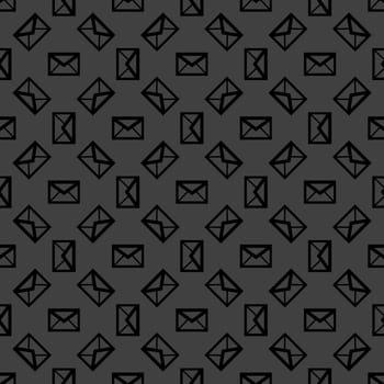 mail envelope web icon. flat design. Seamless pattern.