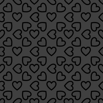 Heart web icon. flat design. Seamless pattern.