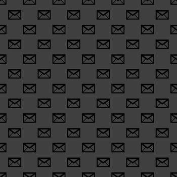 mail envelope web icon. flat design. Seamless pattern.