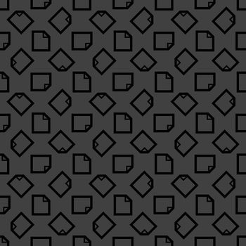 blank paper web icon. flat design. Seamless pattern.