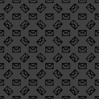 mail envelope web icon. flat design. Seamless pattern.