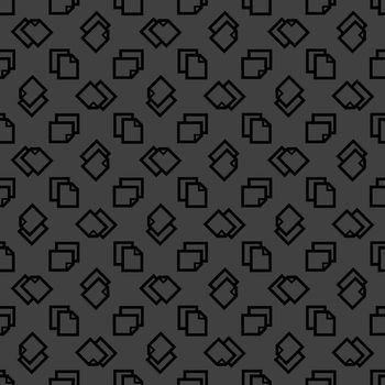 blank paper web icon. flat design. Seamless pattern.