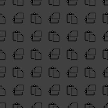 blank paper web icon. flat design. Seamless pattern.