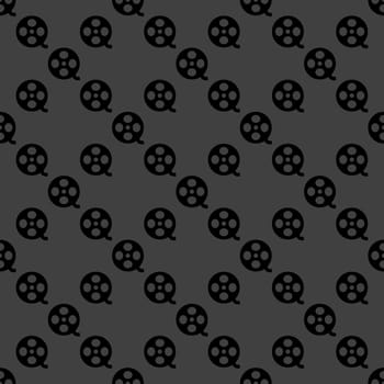 Film web icon. flat design. Seamless pattern.
