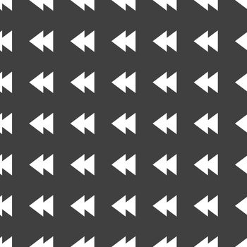 multimedia control web icon. flat design. Seamless pattern.