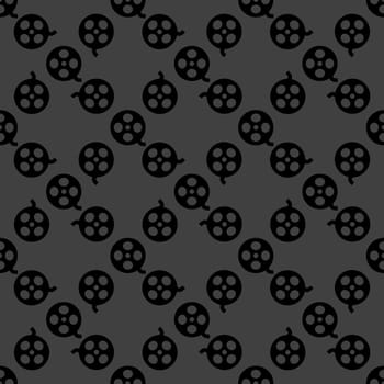 Film web icon. flat design. Seamless pattern.