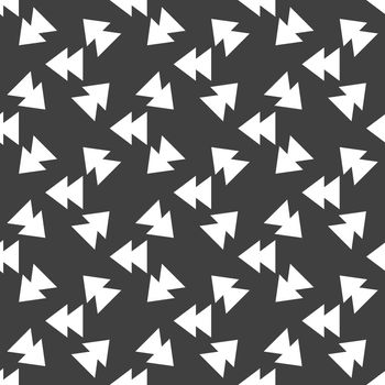 multimedia control web icon. flat design. Seamless pattern.