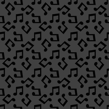 Music note web icon. flat design. Seamless pattern.