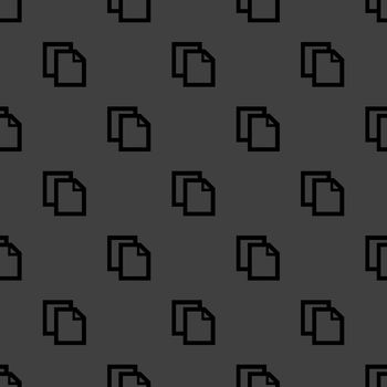 blank paper web icon. flat design. Seamless pattern.