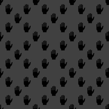hand web icon. flat design. Seamless pattern.