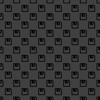 floppy disk web icon. flat design. Seamless pattern.