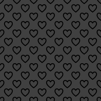 Heart web icon. flat design. Seamless pattern.