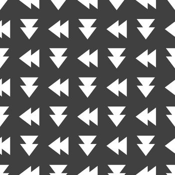 multimedia control web icon. flat design. Seamless pattern.