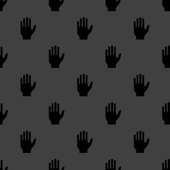 hand web icon. flat design. Seamless pattern.