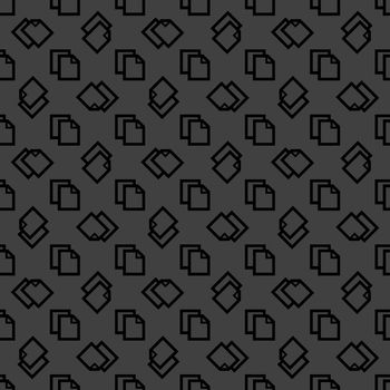 blank paper web icon. flat design. Seamless pattern.