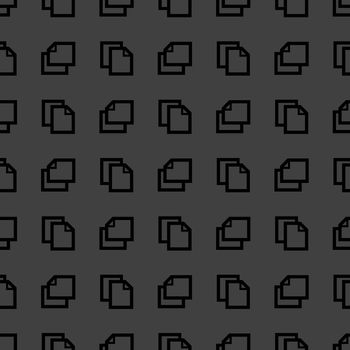 blank paper web icon. flat design. Seamless pattern.