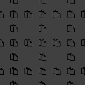 blank paper web icon. flat design. Seamless pattern.