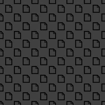 blank paper web icon. flat design. Seamless pattern.