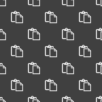 blank paper web icon. flat design. Seamless pattern.