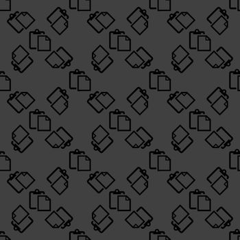 blank paper web icon. flat design. Seamless pattern.