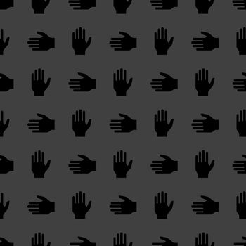 hand web icon. flat design. Seamless pattern.
