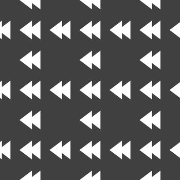 multimedia control web icon. flat design. Seamless pattern.