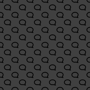 cloud thoughts web icon. flat design. Seamless pattern.
