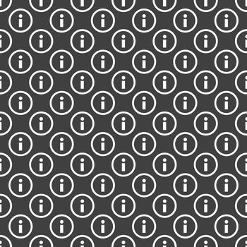info web icon. flat design. Seamless pattern.